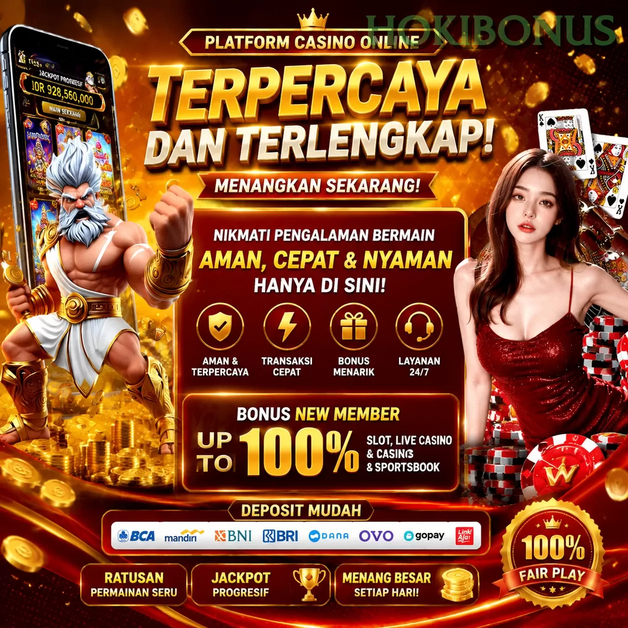 Ikon aplikasi hokibonus resmi